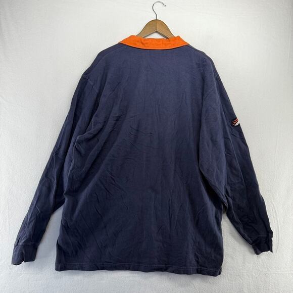 Vintage Denver Broncos Rugby Shirt men's XL Blue Embroidered Logo Collared y2k - Picture 9 of 9